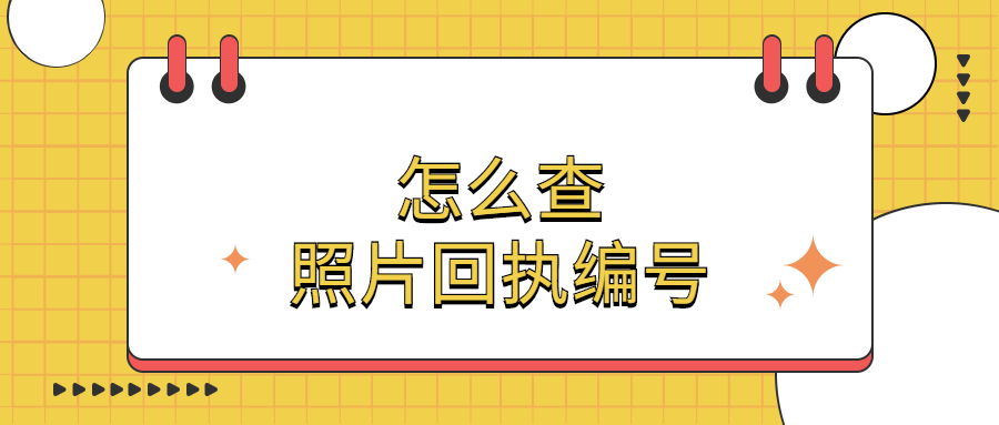 怎么查照片回执编号？