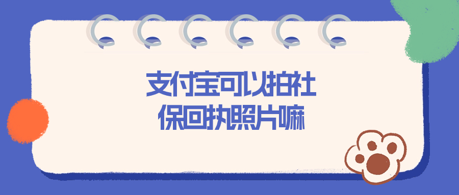 支付宝可以拍社保回执照片嘛