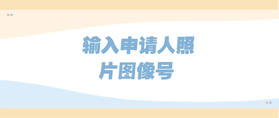 请输入申请人照片图像号是什么意思