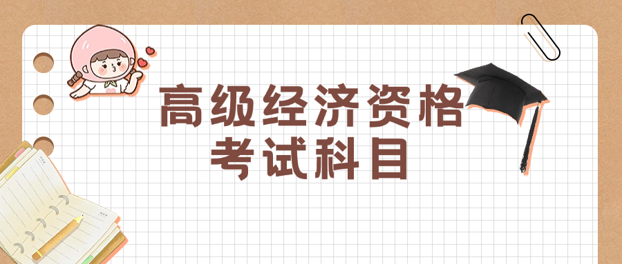 高级经济专业技术资格考试科目